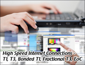 High Speed Internet Connections - T1, T3, Bonded T1, Fractional T3, EoC