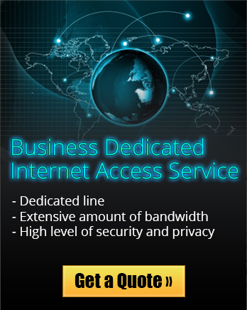 Dedicated Internet Access Service is ideal for busy businesses that require a great deal of bandwidth.