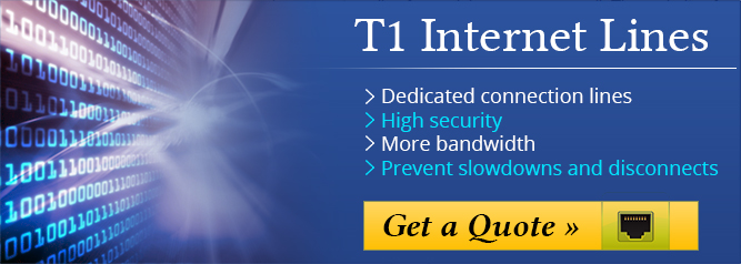 T1 Internet Connection increases your bandwidth with preventing slowdowns and disconnects.
