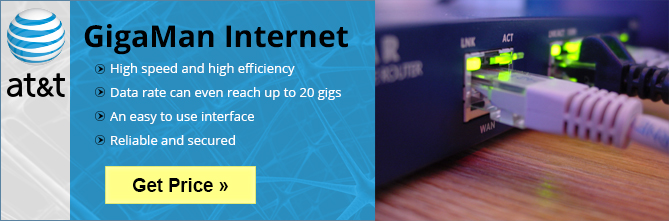 AT&T GigaMan Internet is an incredibly high speed and high efficiency Ethernet service solution for businesses.